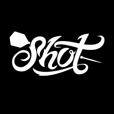 2023 shot logo black back