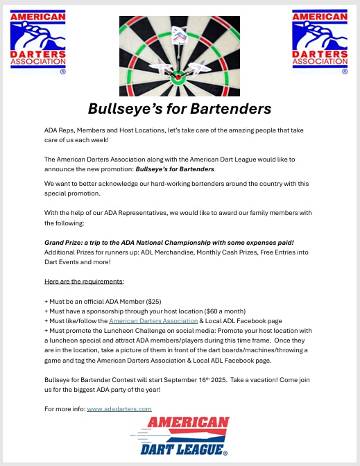 Bullseyes for bartenders